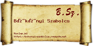 Bökönyi Szabolcs névjegykártya